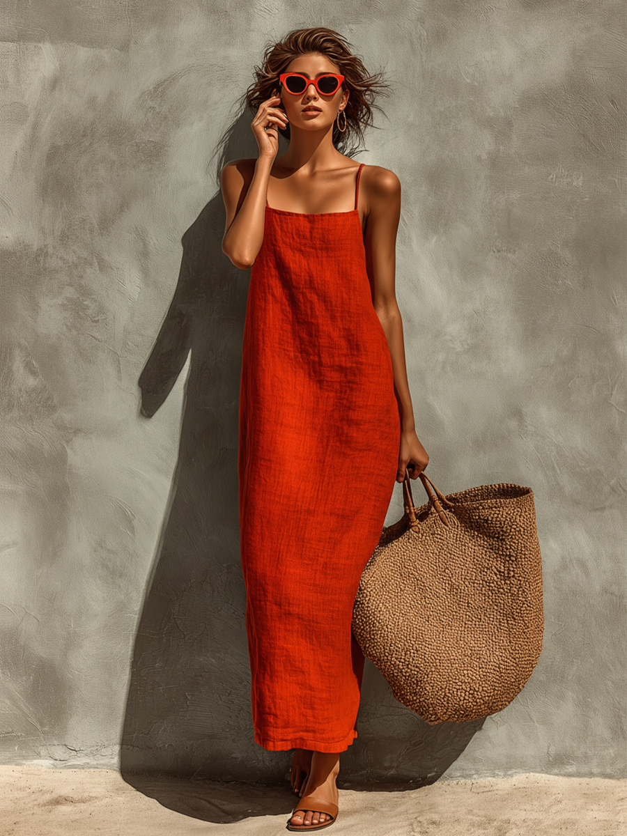 Women's Elegant Dress - Effortless Vacation & Resort Style