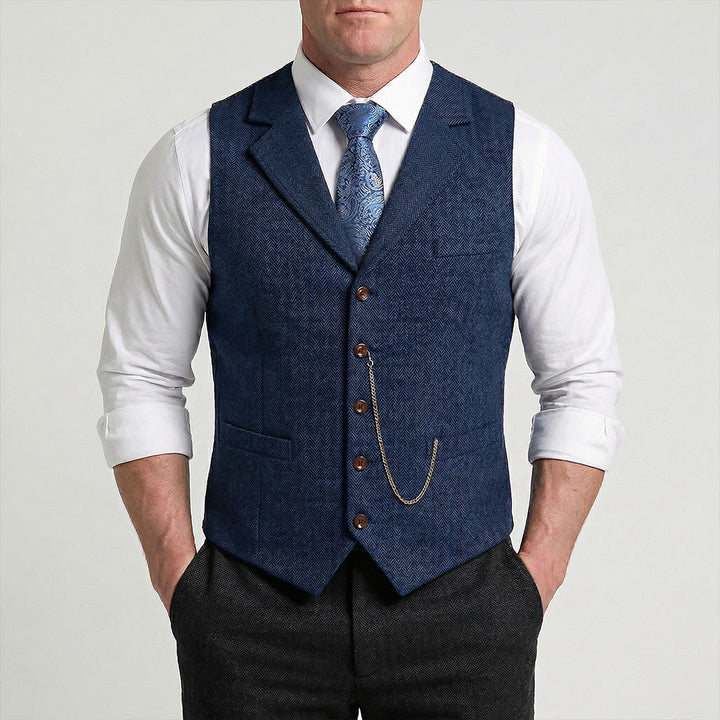 Men's Ultra-Comfort Stretch Waistcoat – Tailored Everyday Vest