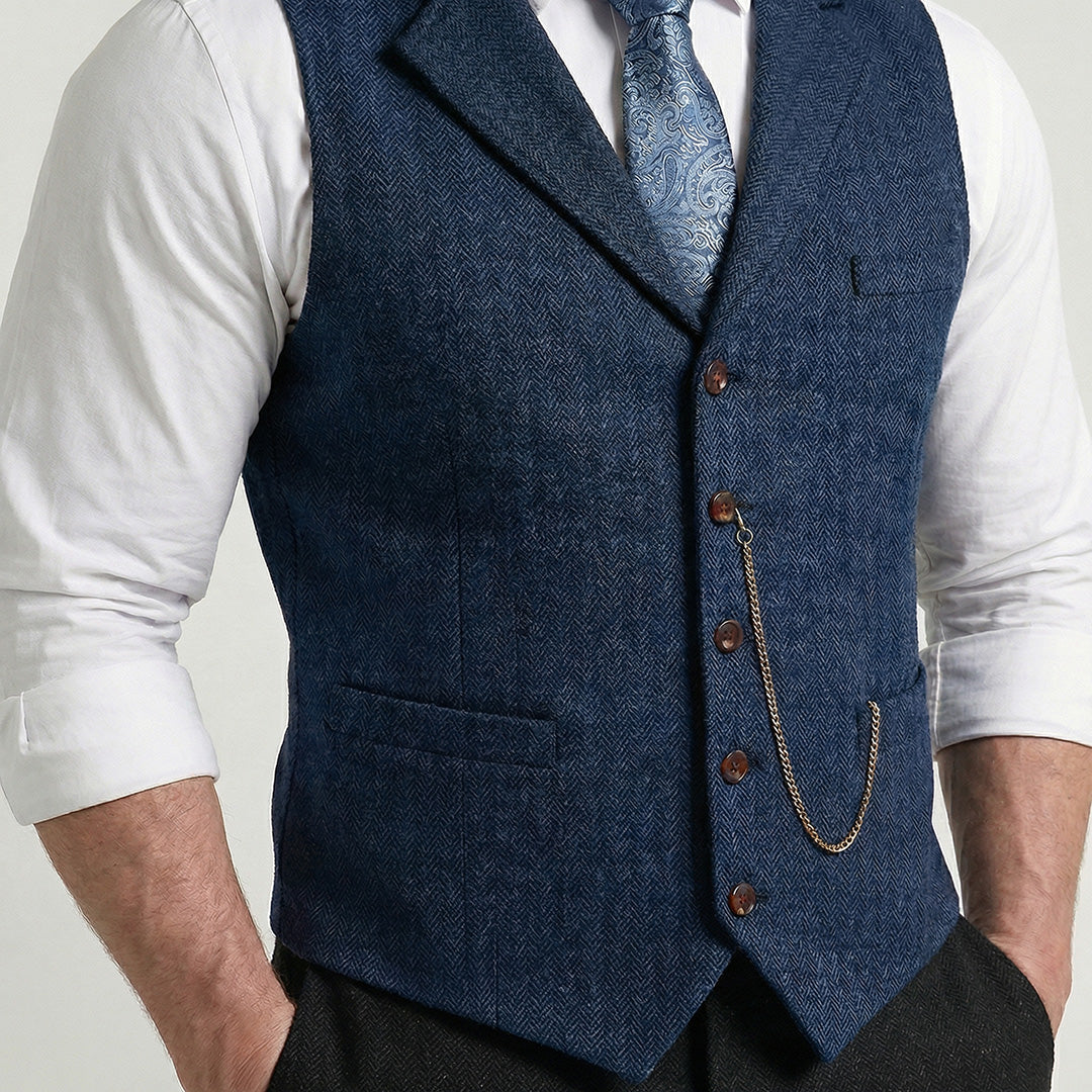 Men's Ultra-Comfort Stretch Waistcoat – Tailored Everyday Vest