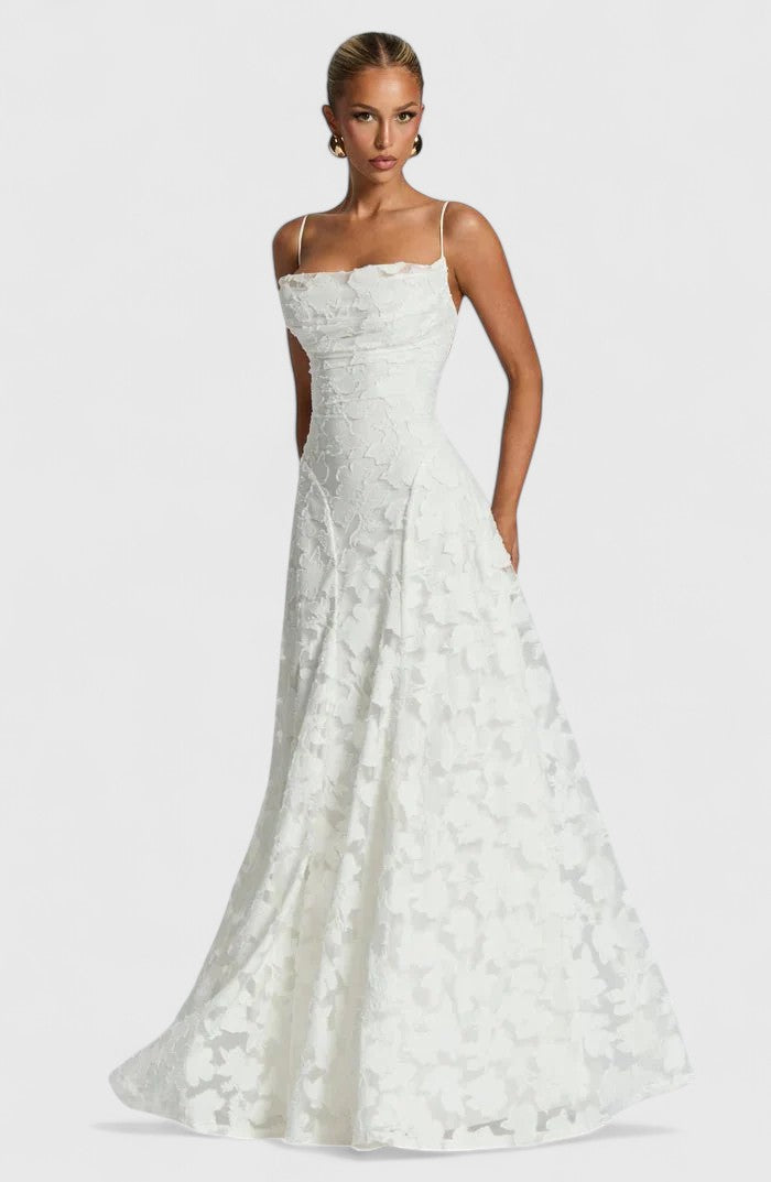 Women's Cowl Neck Maxi Dress - Elegant & Effortless