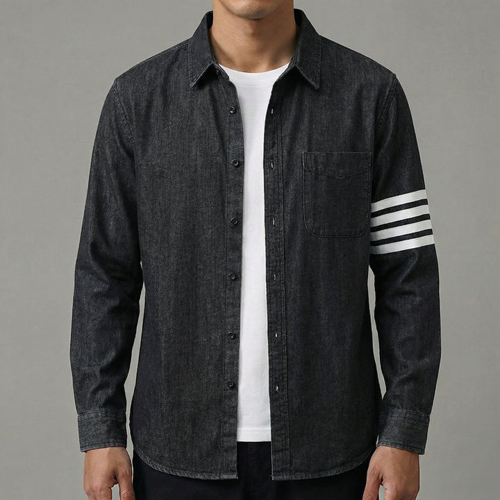 Men's Denim Shirt – Lightweight Cotton Western Shirt