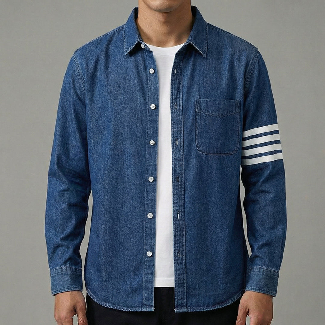 Men's Denim Shirt – Lightweight Cotton Western Shirt
