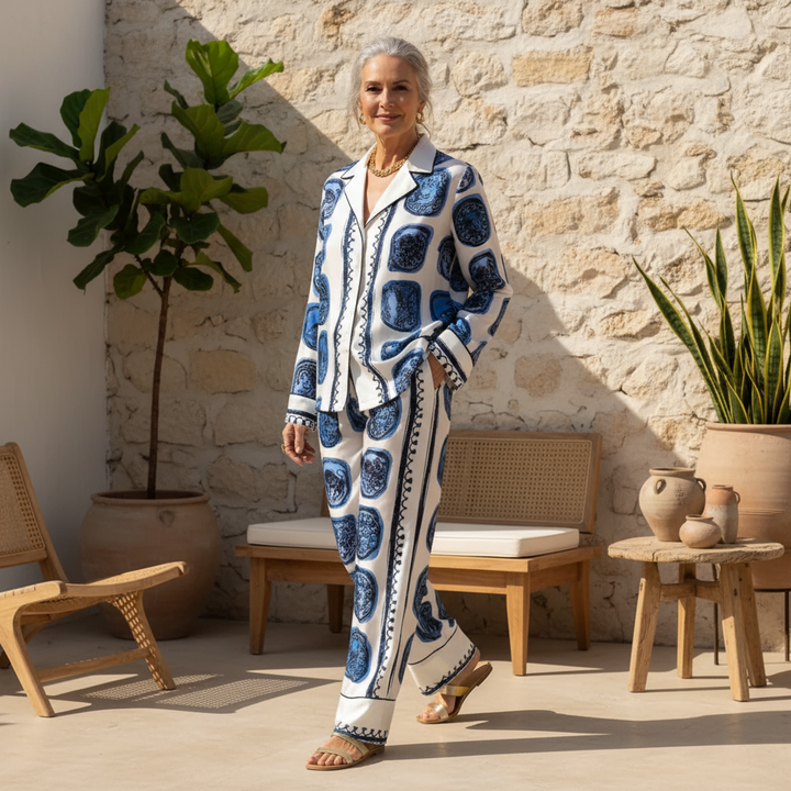 Women's Bethia Two-Piece Set - Effortless Retro Summer Look