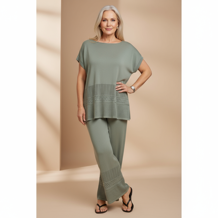 Women's Elodie Timeless Comfy Two-Piece Set - Everyday Elegance
