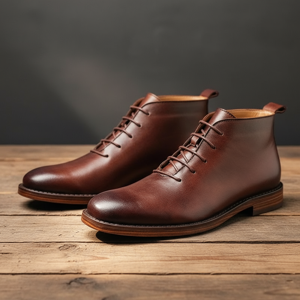 Men's Full-Grain Leather Boots – Goodyear-Welted Dress Boots
