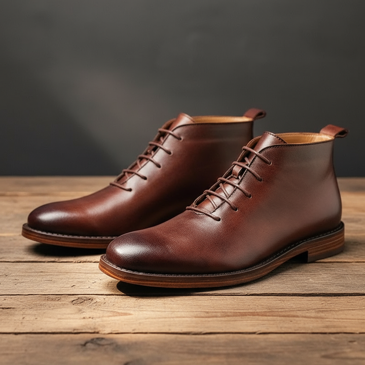 Men's Full-Grain Leather Boots – Goodyear-Welted Dress Boots