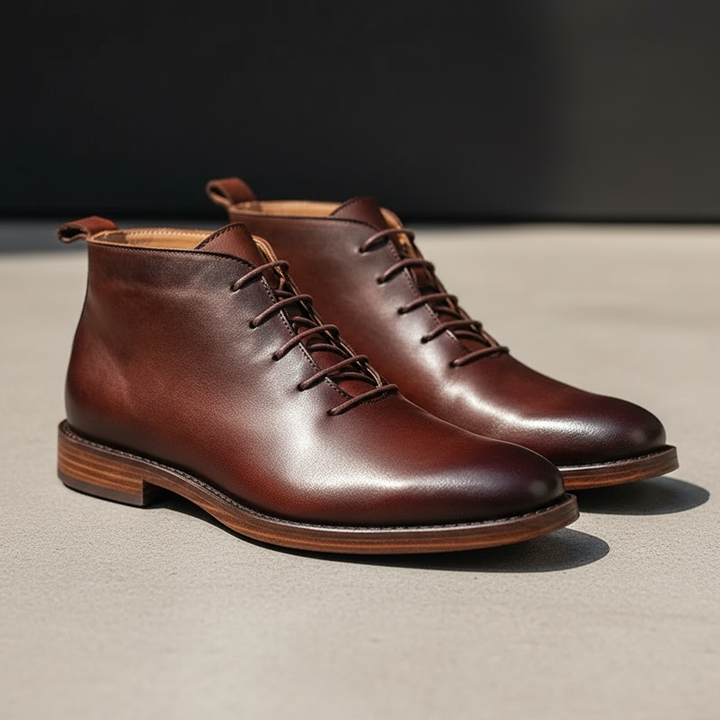 Men's Full-Grain Leather Boots – Goodyear-Welted Dress Boots