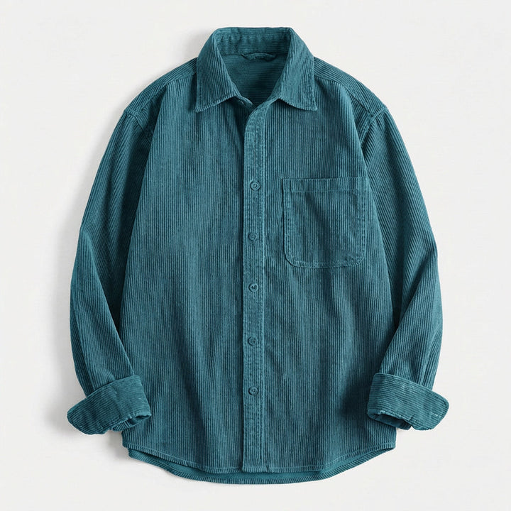 Men's Corduroy Overshirt – Soft Cotton Cord Shacket for Layering