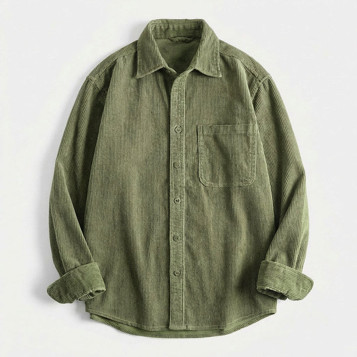 Men's Corduroy Overshirt – Soft Cotton Cord Shacket for Layering
