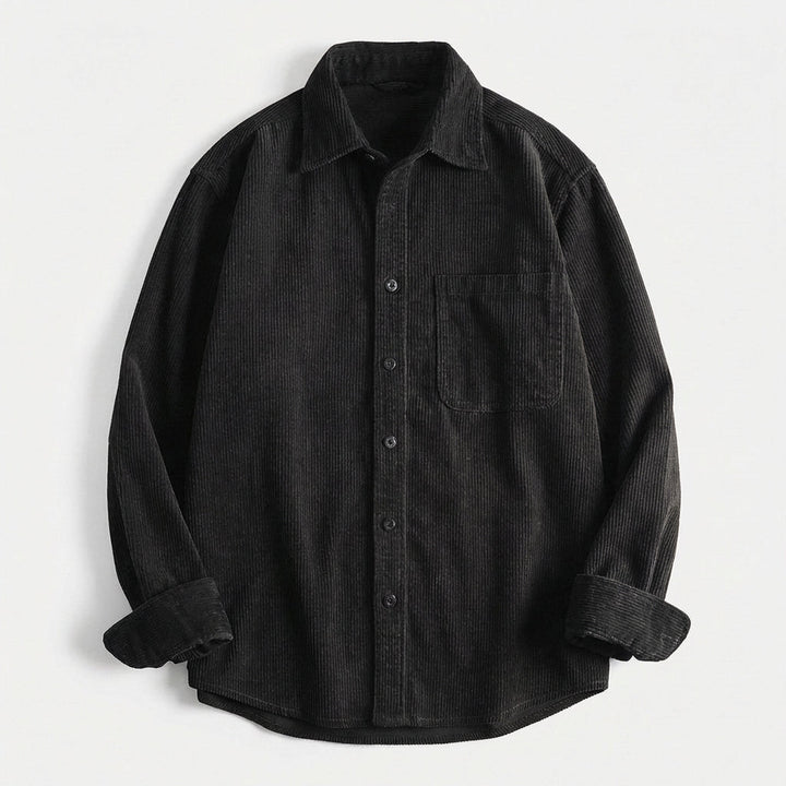 Men's Corduroy Overshirt – Soft Cotton Cord Shacket for Layering