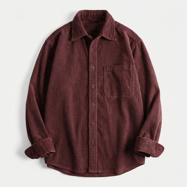 Men's Corduroy Overshirt – Soft Cotton Cord Shacket for Layering