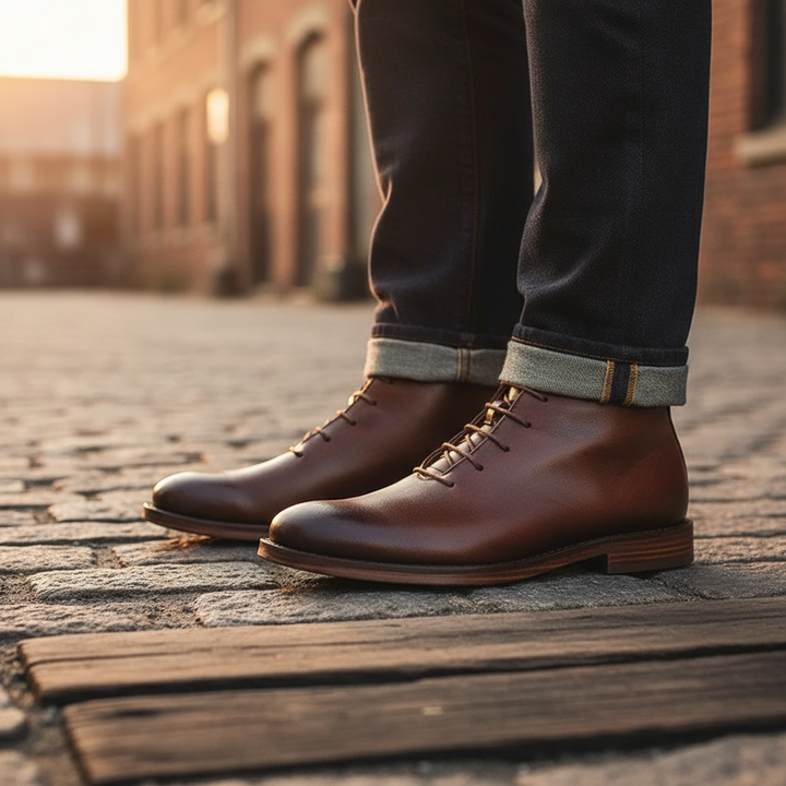 Men's Full-Grain Leather Boots – Goodyear-Welted Dress Boots