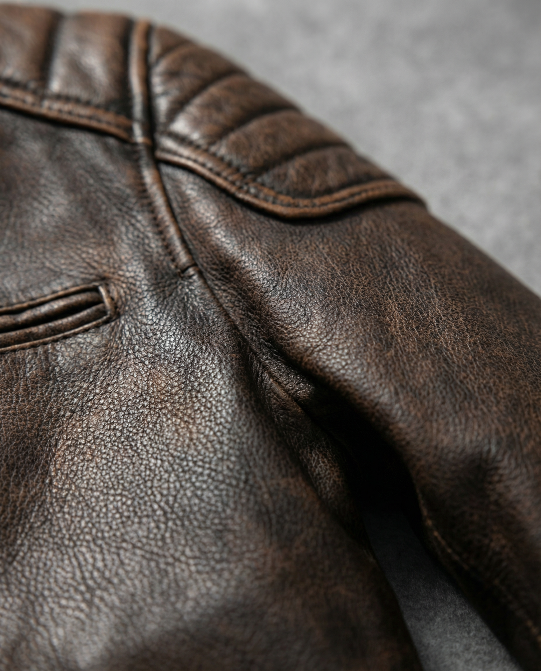 Men's Leather Moto Jacket - Full-Grain Biker Outerwear
