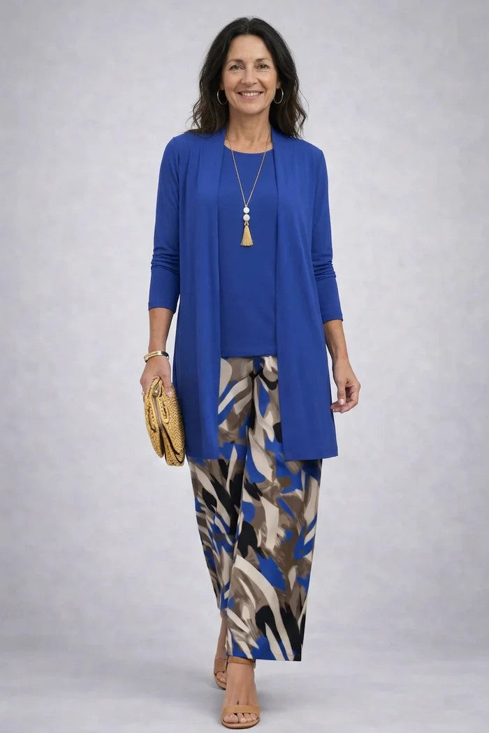 Women's Printed 3-Piece Set - Effortless Everyday Elegance