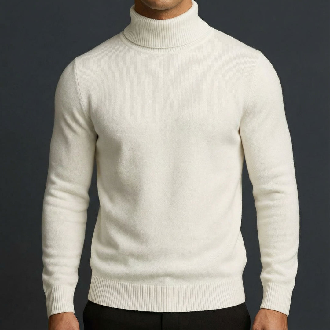 Men's Merino Wool Turtleneck Jumper – Warm Winter Knit
