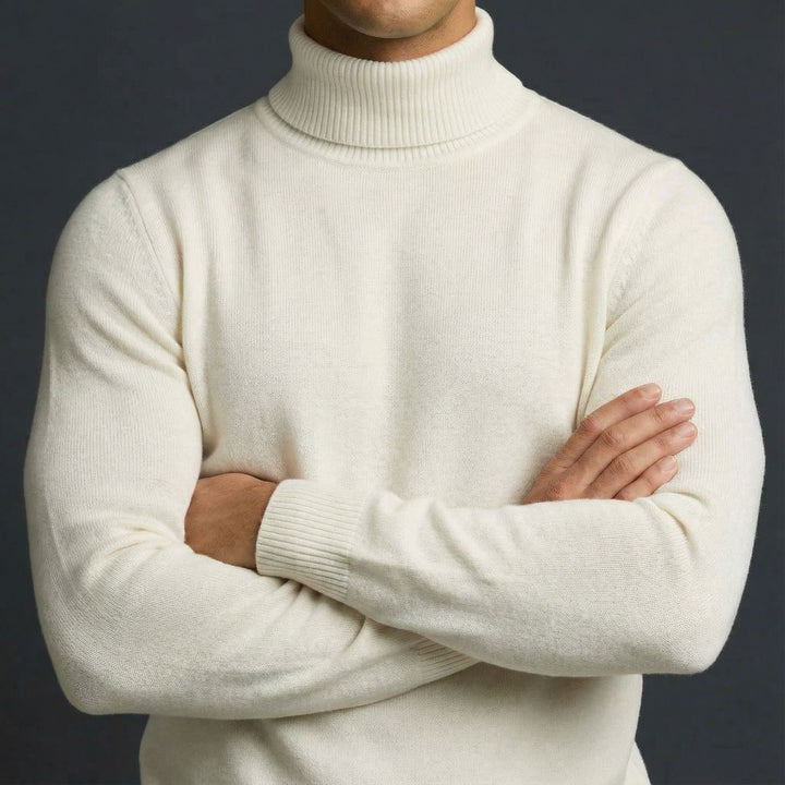 Men's Merino Wool Turtleneck Jumper – Warm Winter Knit