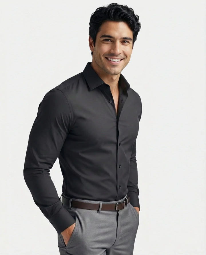 Men's Stretch Dress Shirt – Wrinkle-Resistant Office Shirt