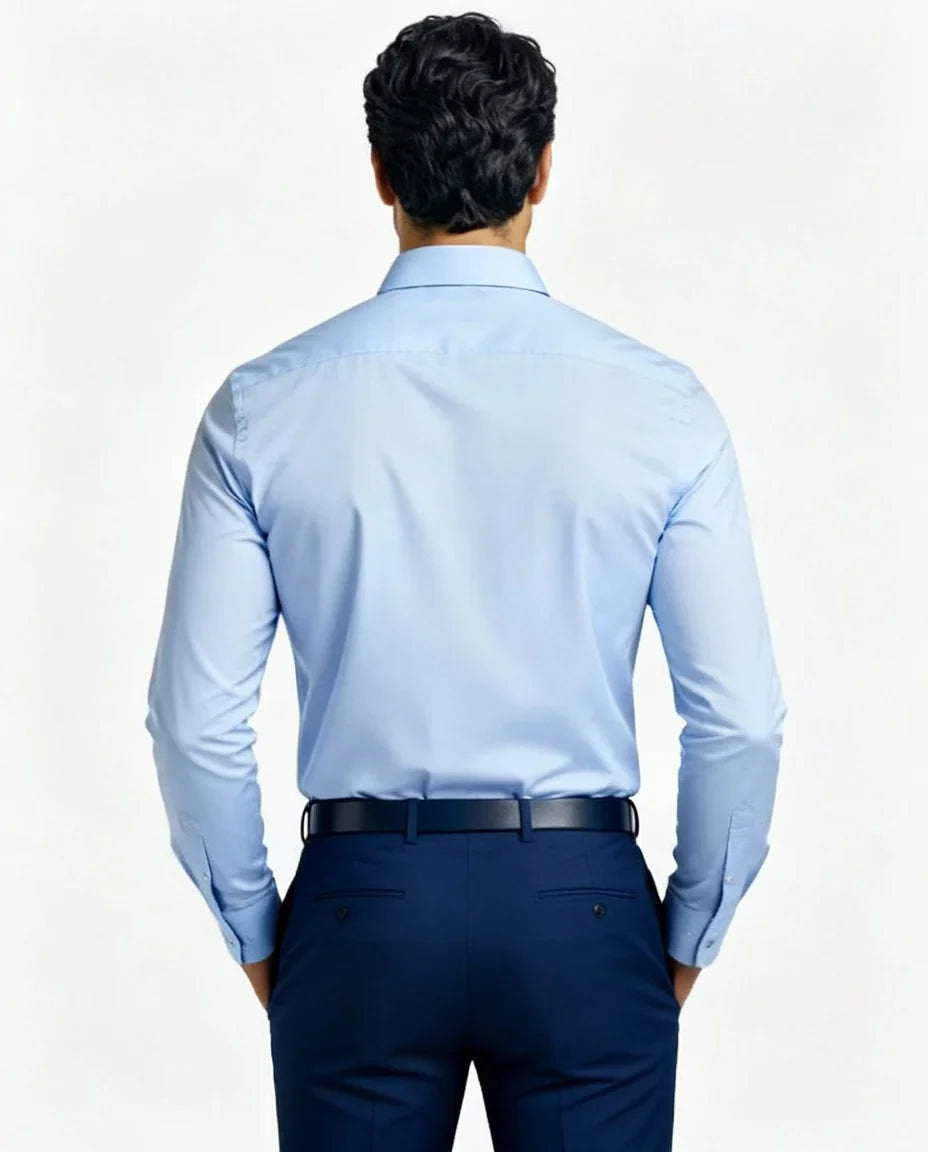 Men's Stretch Dress Shirt – Wrinkle-Resistant Office Shirt