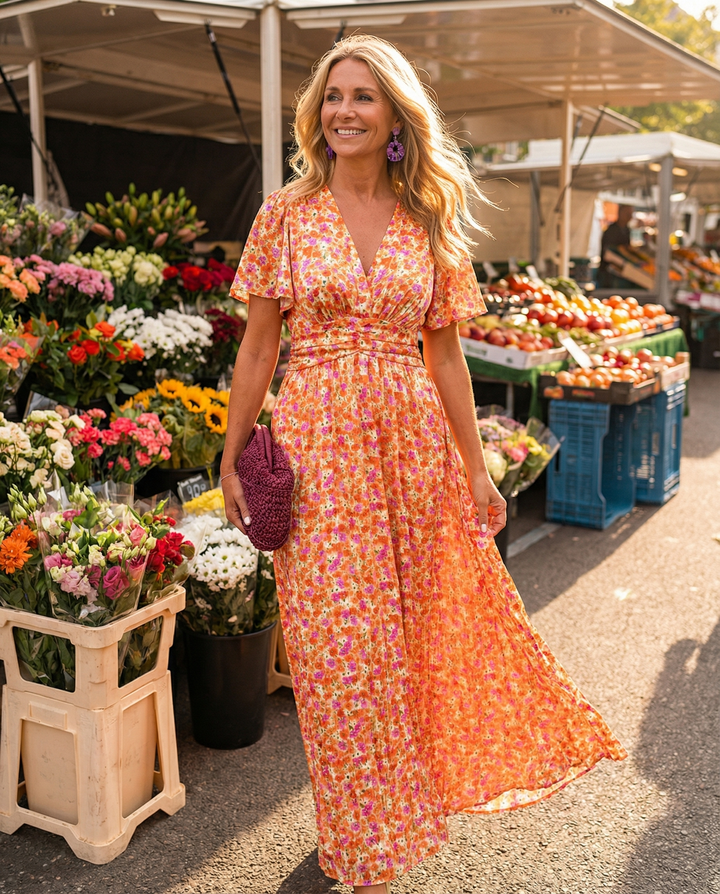 Women's Alice Floral Summer Dress - Effortless Elegance for Sunny Days