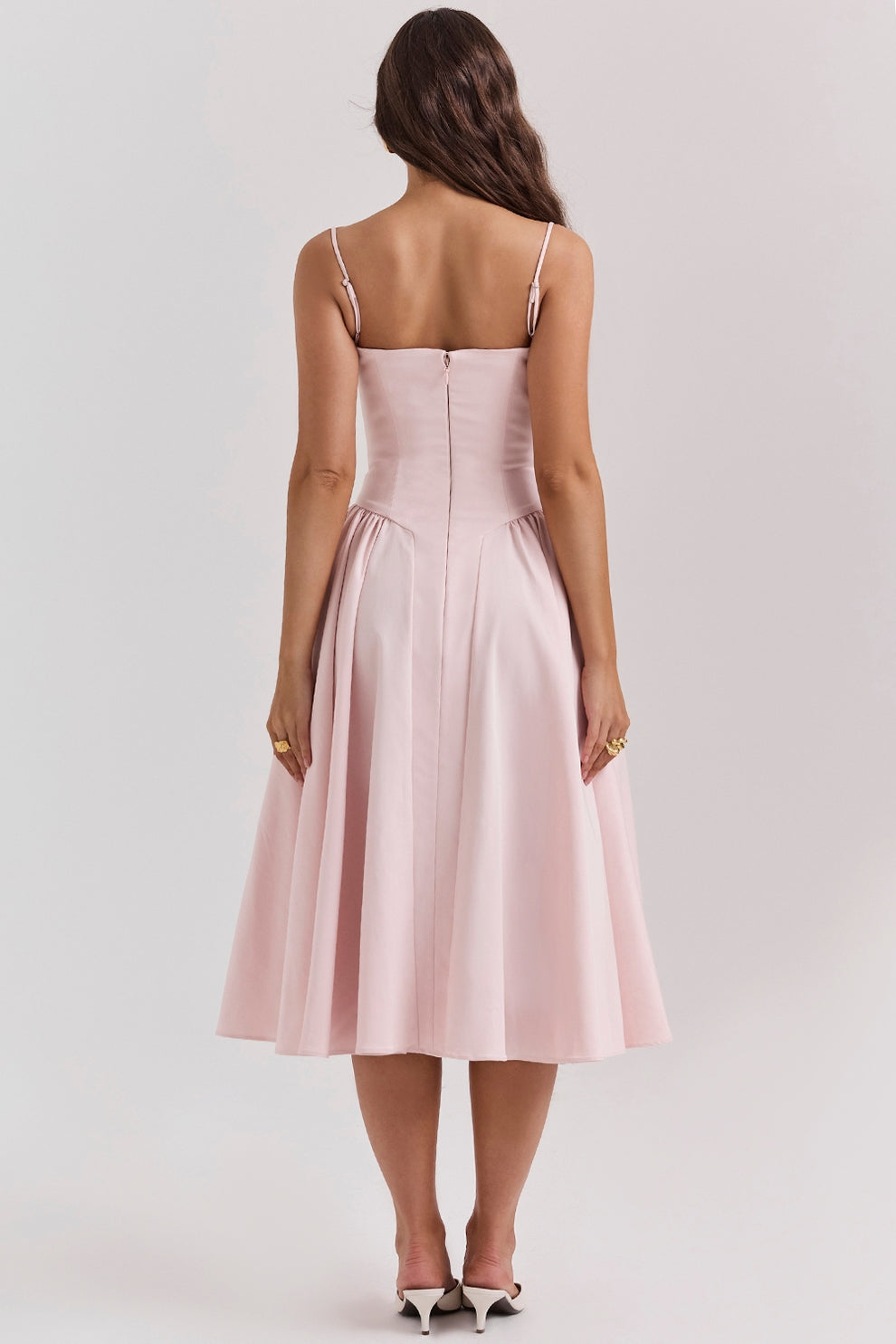 Women's Modern Muse Midi Dress - Effortless Grace & Timeless Elegance