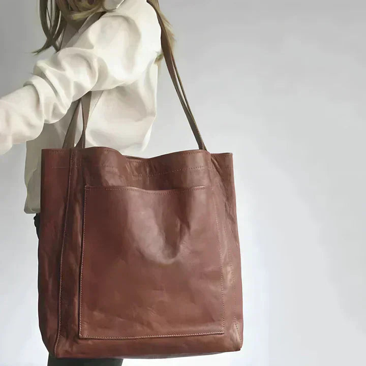 Women's Classic Leather Bag – Spacious & Lightweight