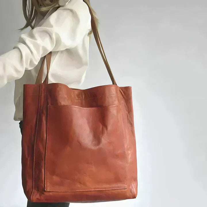 Women's Classic Leather Bag – Spacious & Lightweight