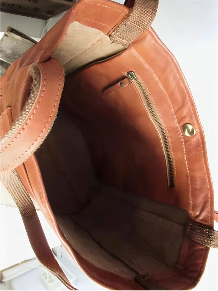 Women's Classic Leather Bag – Spacious & Lightweight