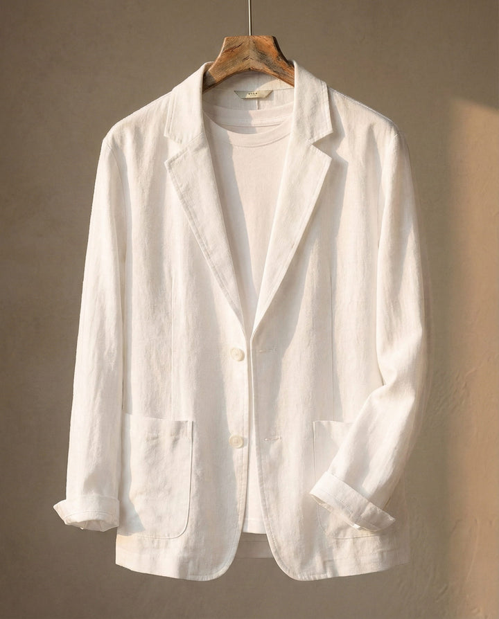 Men's Linen Blazer – Unstructured Summer Tailoring