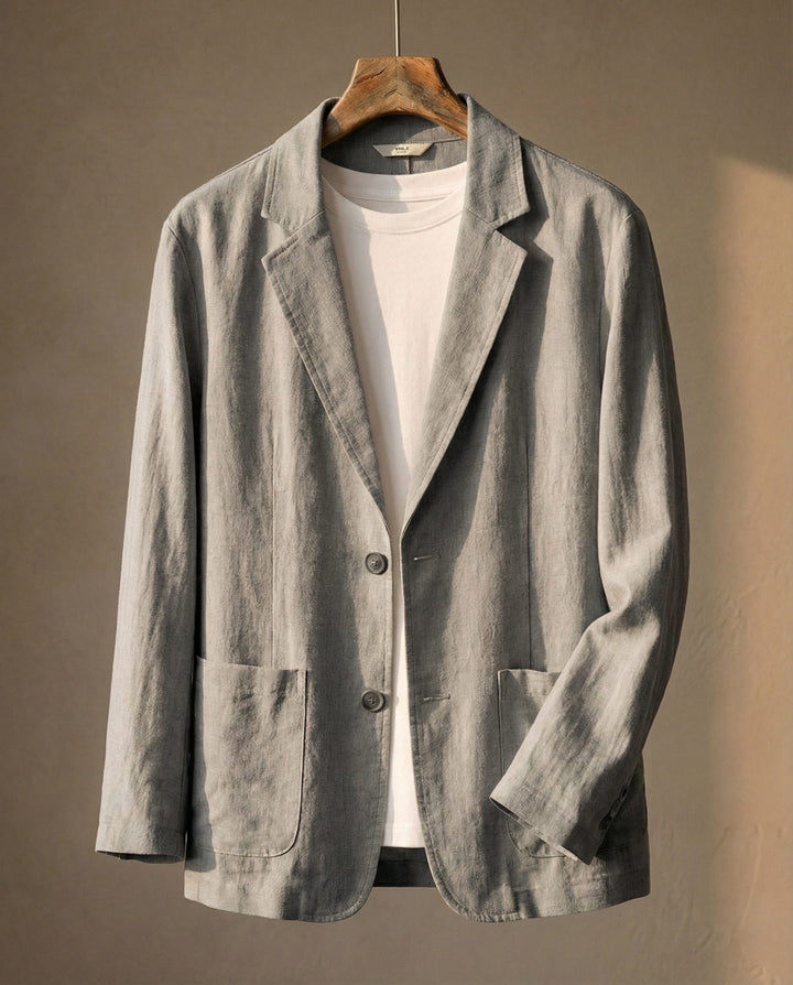 Men's Linen Blazer – Unstructured Summer Tailoring