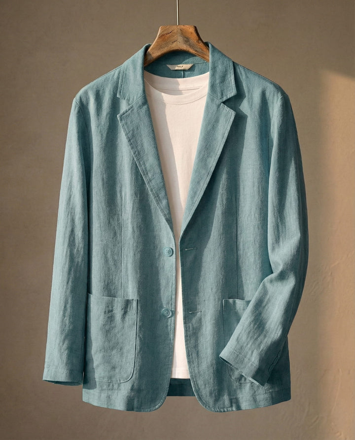 Men's Linen Blazer – Unstructured Summer Tailoring
