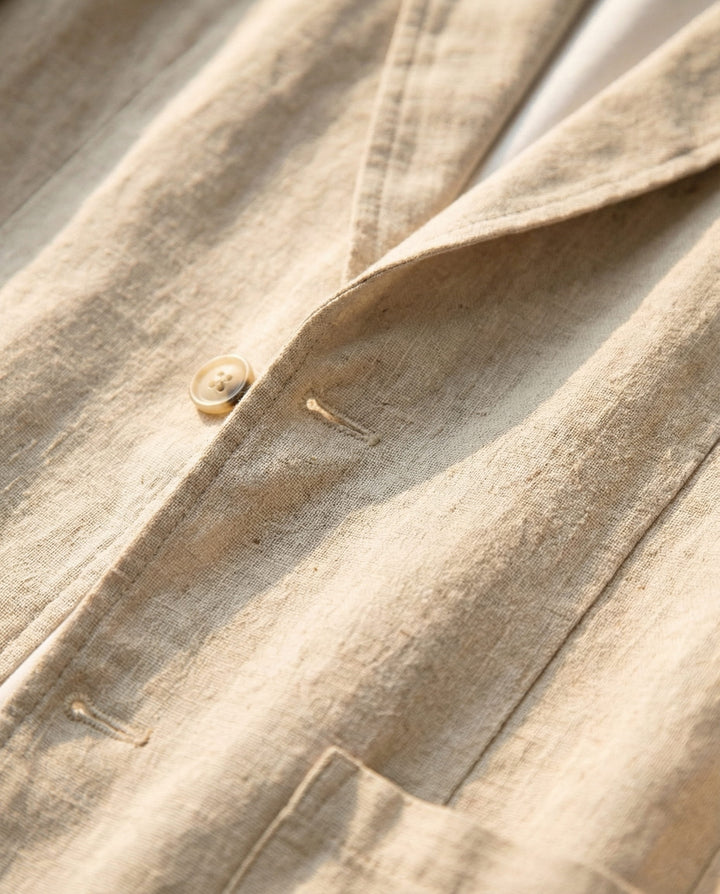 Men's Linen Blazer – Unstructured Summer Tailoring