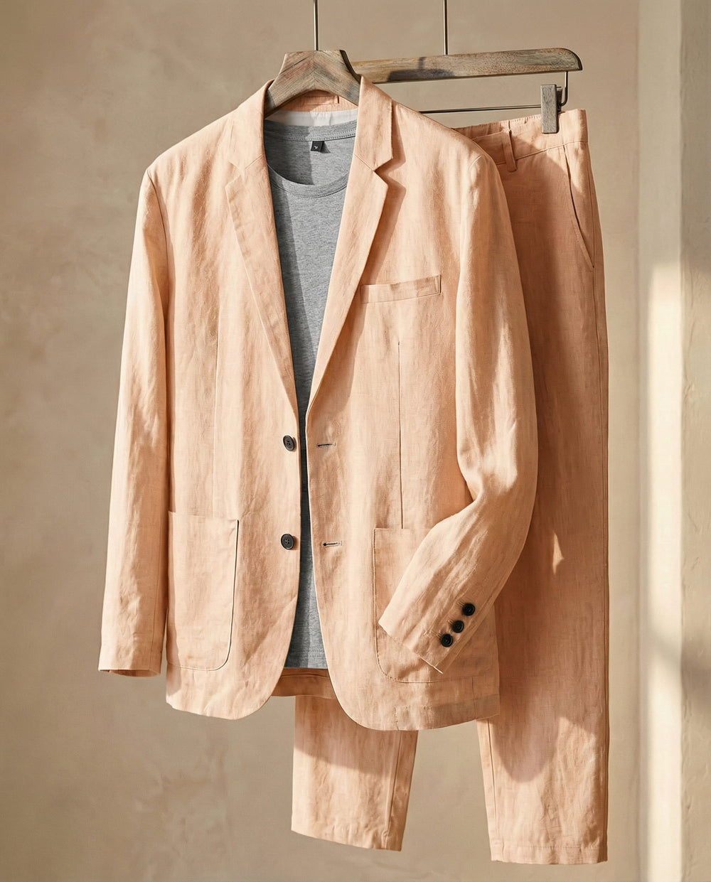 Men's Linen Suit – Relaxed Two-Piece Summer Tailoring