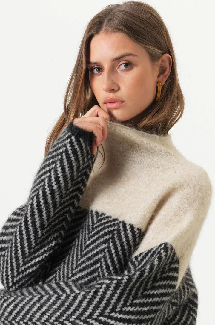 Women's Sabrina Wool Blend Knit Sweater - Cozy Winter Style