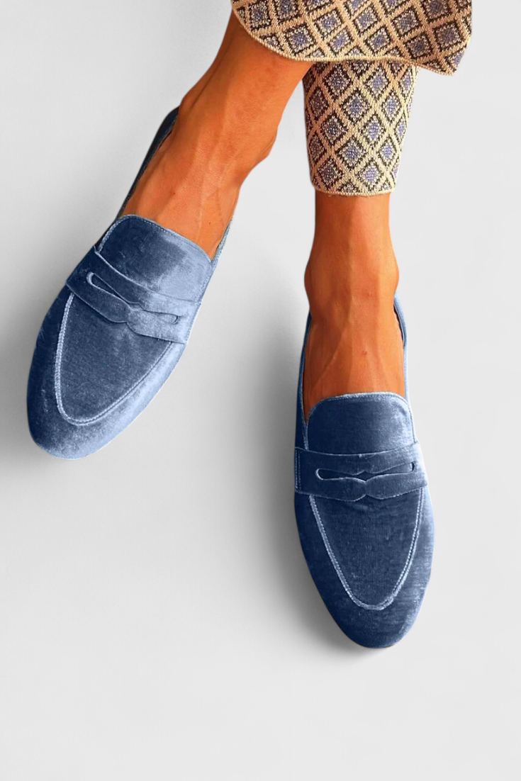 Women's Patchwork Slip-On Loafers - Versatile Comfort for Any Occasion