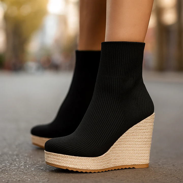 Women's Bellastra Knit Platform Heels - Sleek & Bold Everyday Style