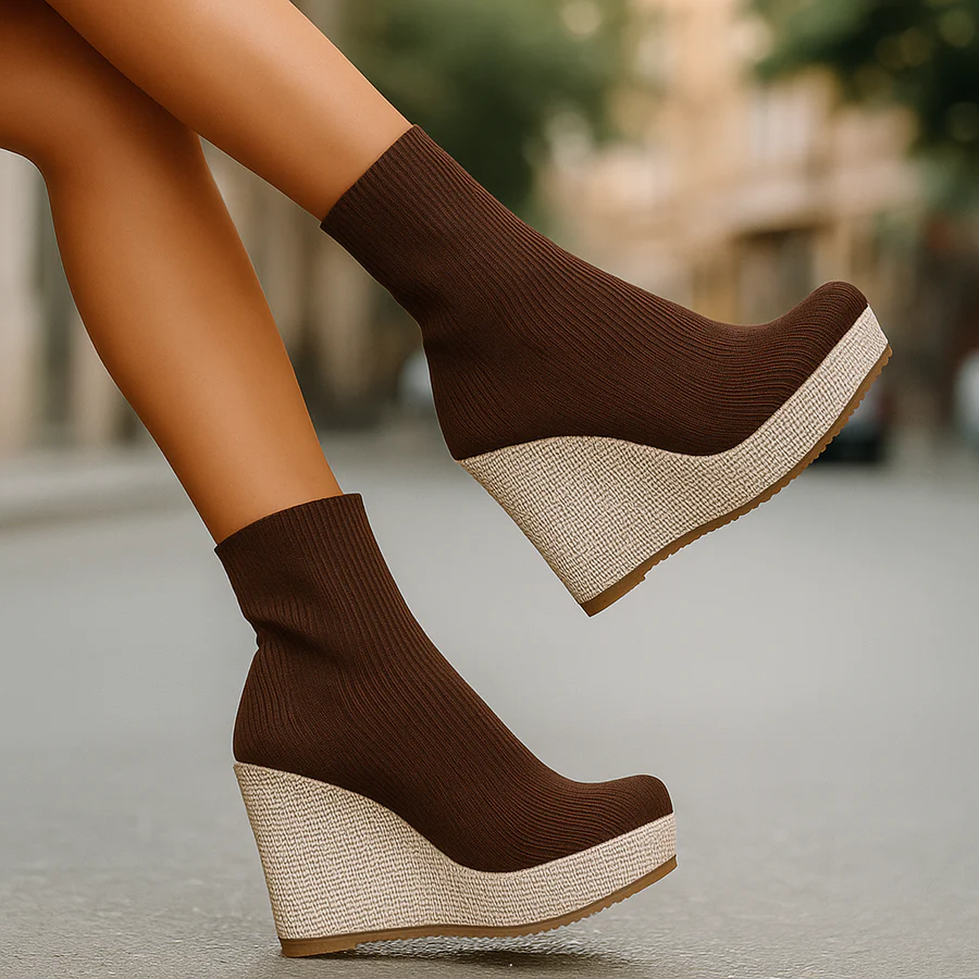 Women's Bellastra Knit Platform Heels - Sleek & Bold Everyday Style