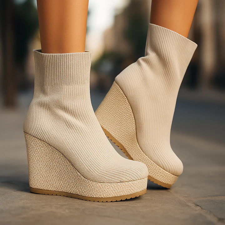 Women's Bellastra Knit Platform Heels - Sleek & Bold Everyday Style