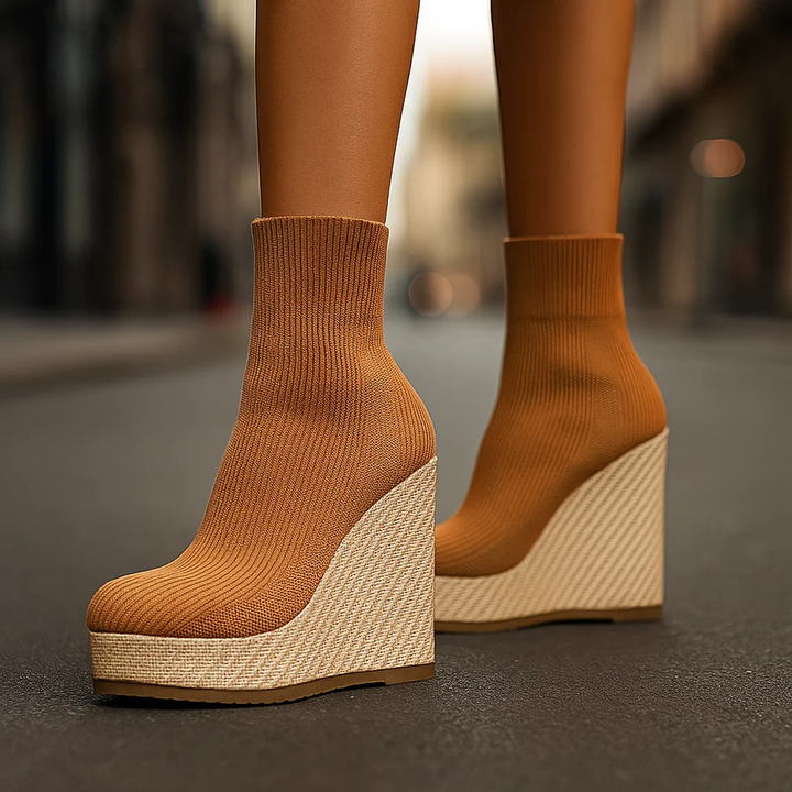 Women's Bellastra Knit Platform Heels - Sleek & Bold Everyday Style