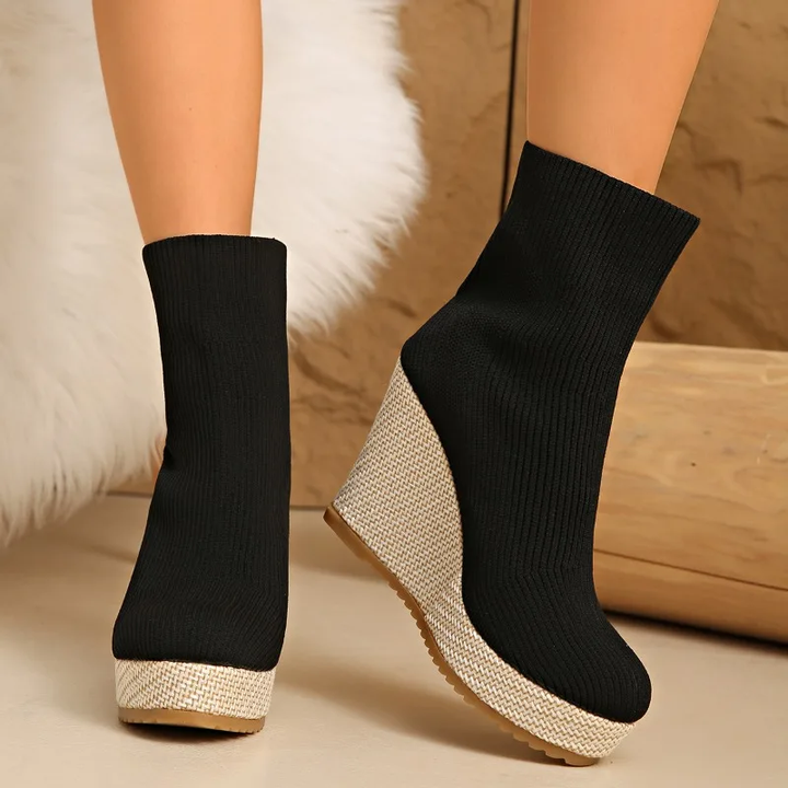 Women's Bellastra Knit Platform Heels - Sleek & Bold Everyday Style