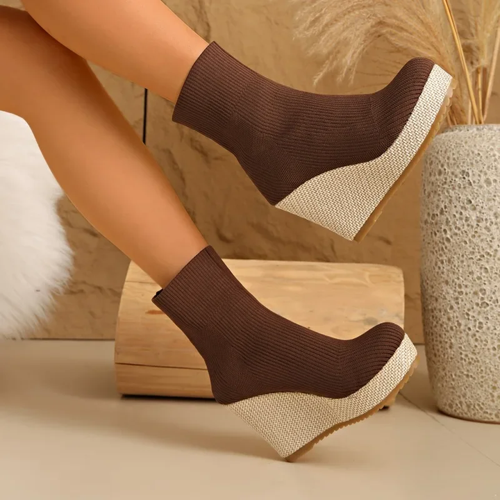 Women's Bellastra Knit Platform Heels - Sleek & Bold Everyday Style