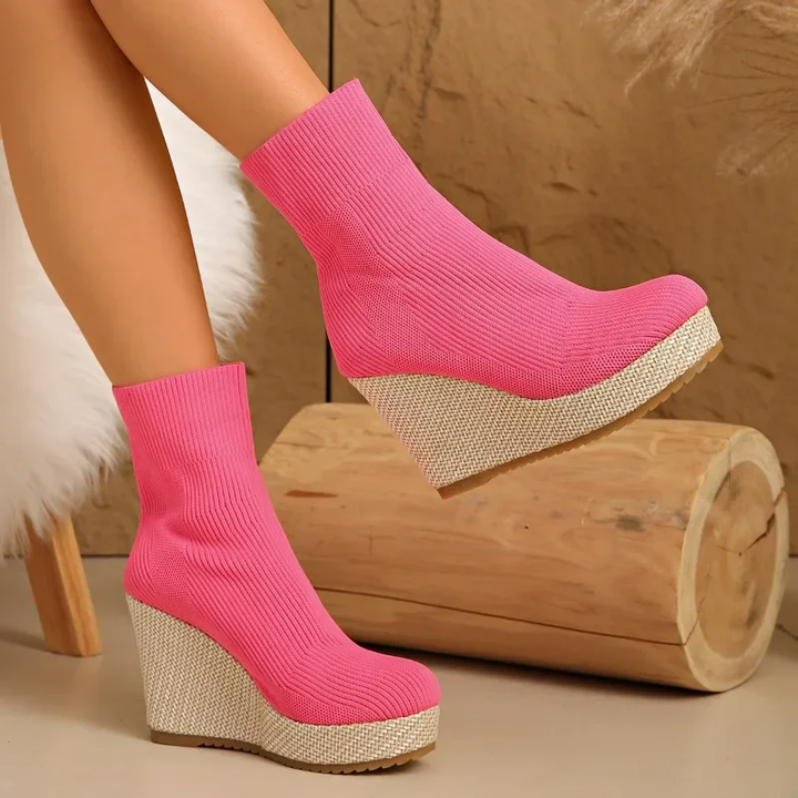 Women's Bellastra Knit Platform Heels - Sleek & Bold Everyday Style