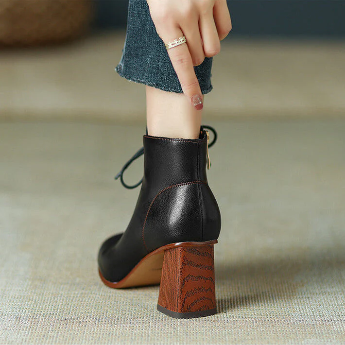 Women's Genuine Leather Pointed Toe Boots - Everyday Edge