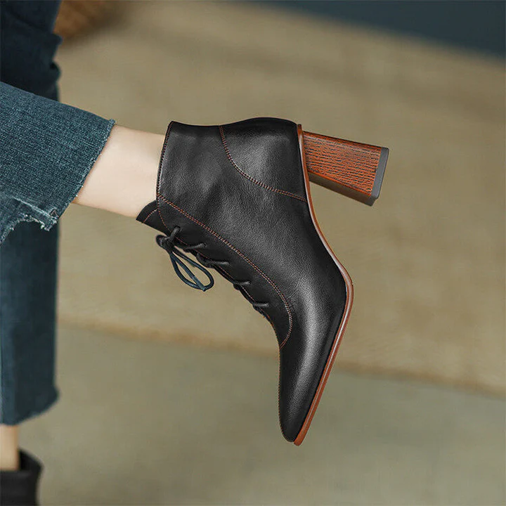 Women's Genuine Leather Pointed Toe Boots - Everyday Edge