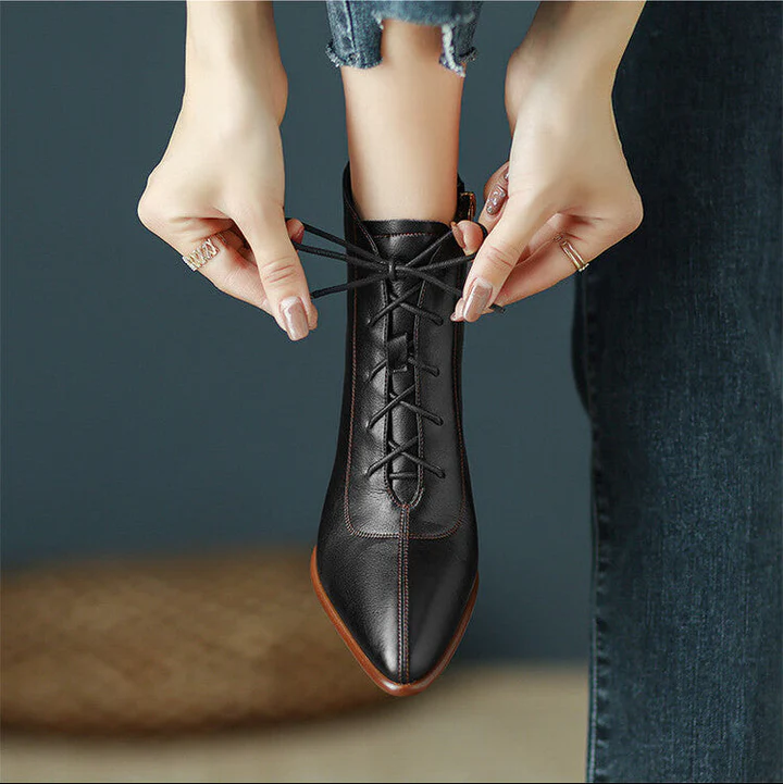 Women's Genuine Leather Pointed Toe Boots - Everyday Edge