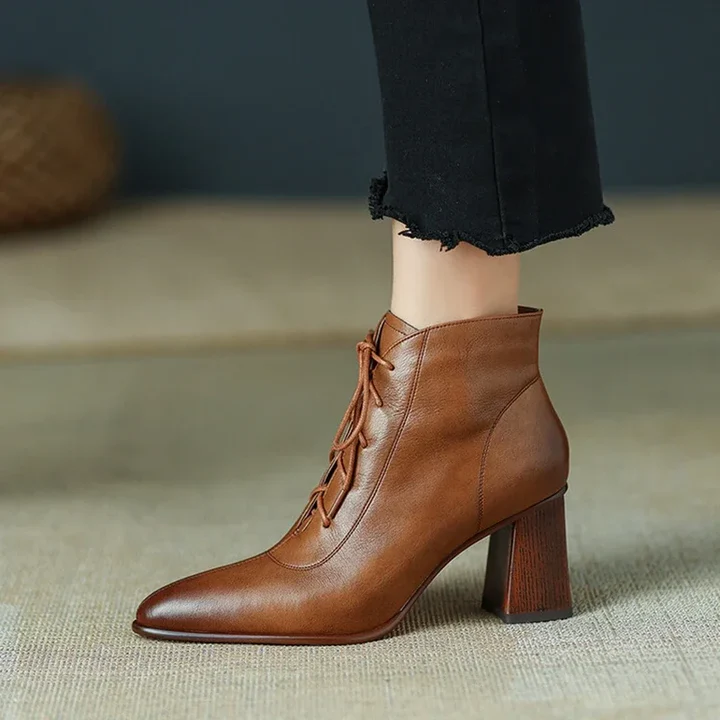 Women's Genuine Leather Pointed Toe Boots - Everyday Edge