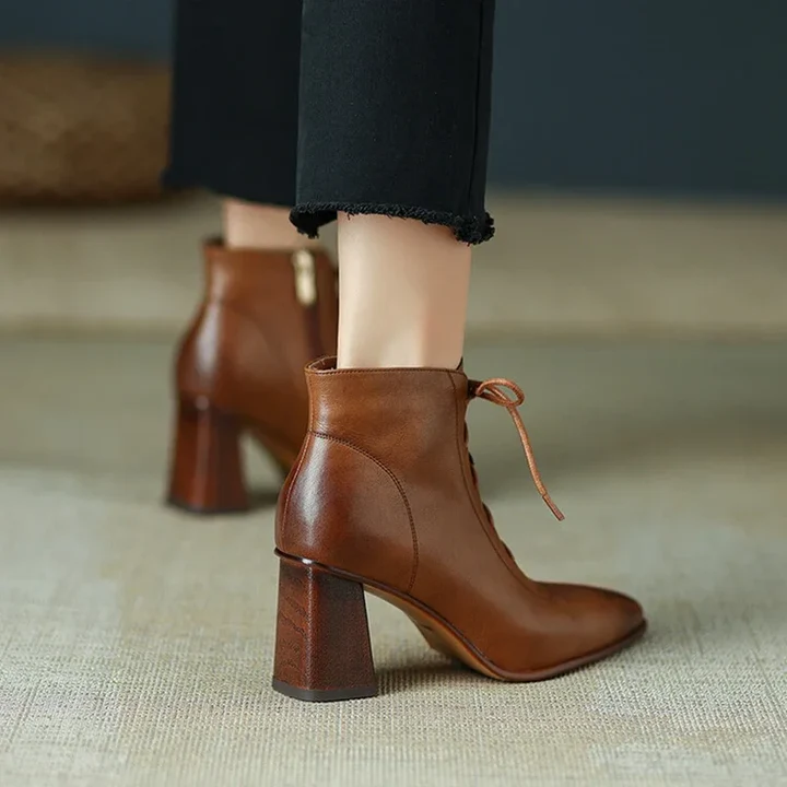 Women's Genuine Leather Pointed Toe Boots - Everyday Edge