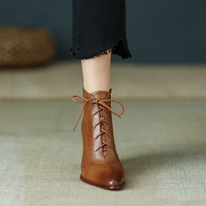 Women's Genuine Leather Pointed Toe Boots - Everyday Edge