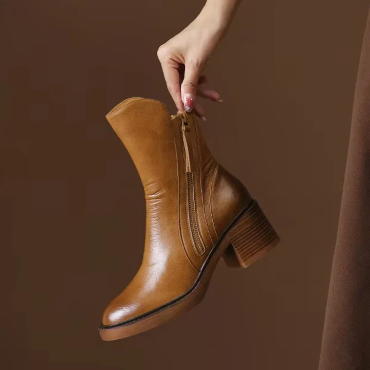 Women's Vallin Leather Boots - Sleek Everyday Western Style