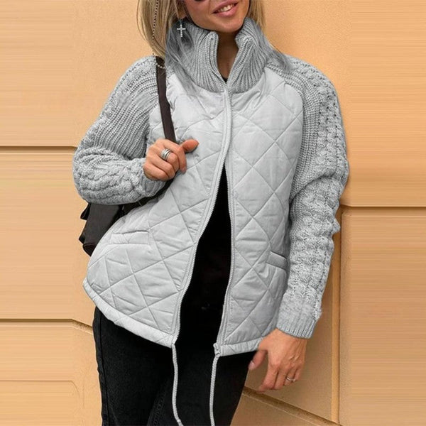 Women's Brooke Cozy Quilted Knit-Sleeve Jacket - Everyday Layer