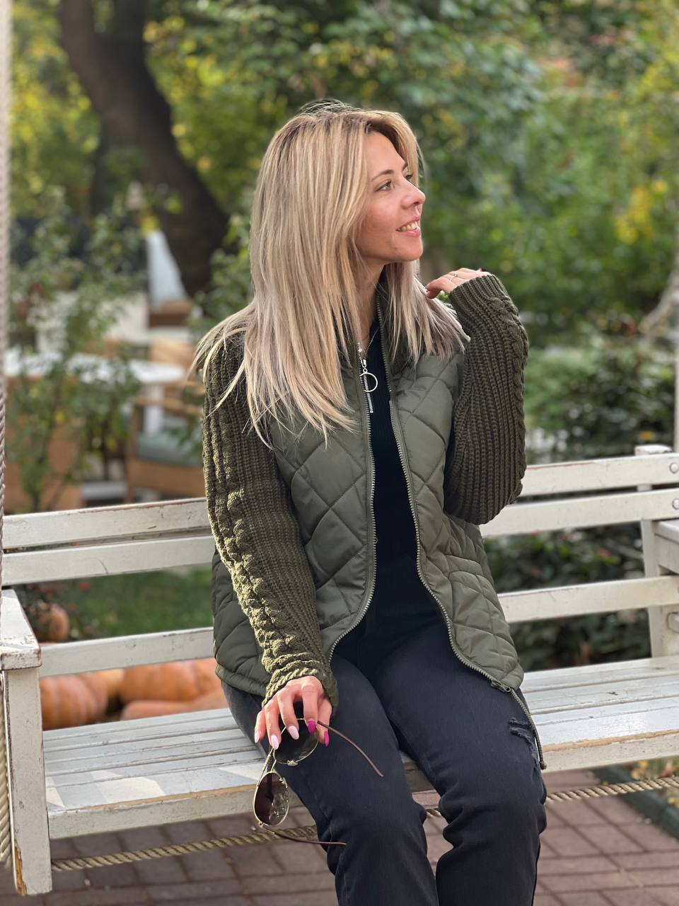 Women's Brooke Cozy Quilted Knit-Sleeve Jacket - Everyday Layer